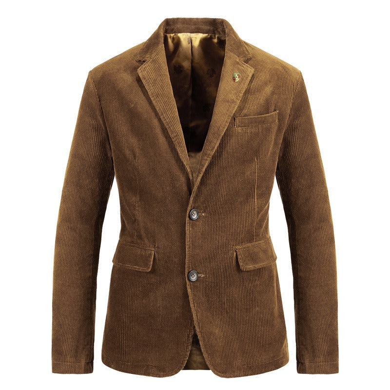 Tailored men's jacket with a sleek fit, offering smart style and comfort for any professional occasion.