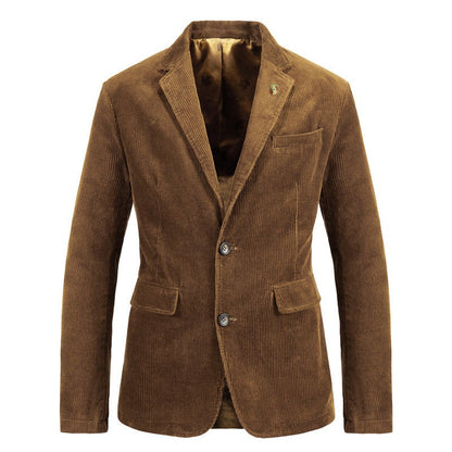 Tailored men's jacket with a sleek fit, offering smart style and comfort for any professional occasion.