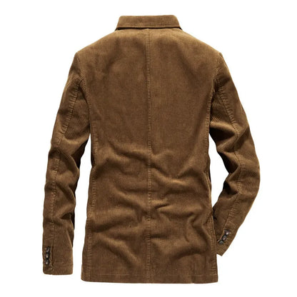 Men's versatile classic blazer, a key layering piece for both smart casual and formal professional wear.