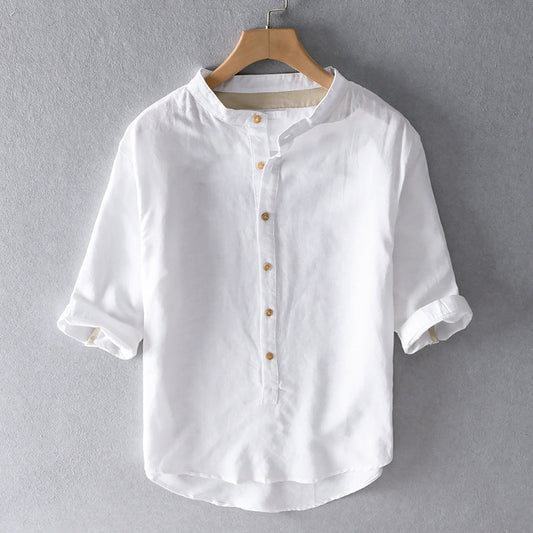 Men's classic tailored fit button-down shirt, long sleeve, perfect for everyday casual or formal style.