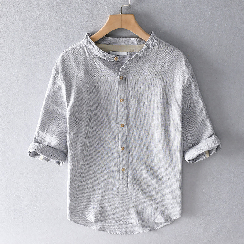 Versatile men's classic button-down shirt, ideal for smart casual outings or formal office wear.