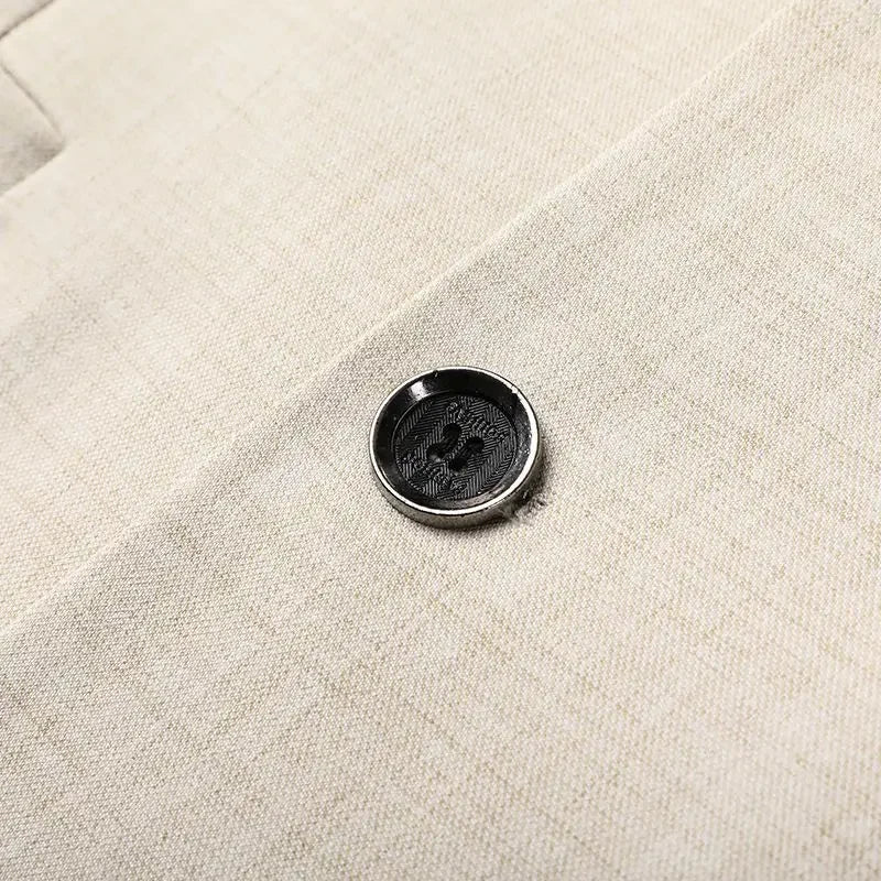 Classic men's tailored blazer with notched lapels, offering a sleek & professional look for any smart occasion.
