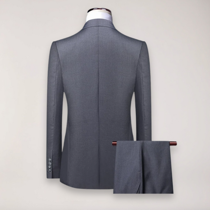 Sophisticated men's two-piece business suit, offering a sharp, modern look for professionals.