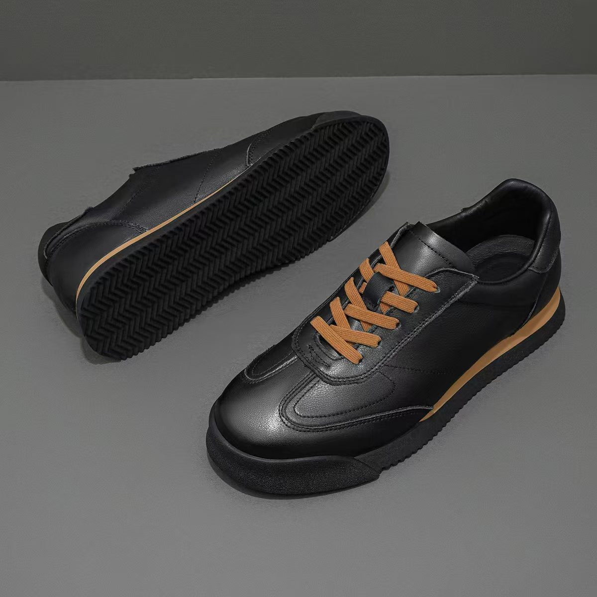 Men's classic white leather lifestyle sneakers for everyday comfort & style. Genuine leather casual shoe.