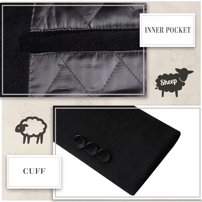 Classic Pedro men's trench coat, sophisticated wool blend outerwear for men's fall fashion.