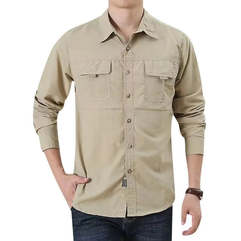 Durable men's Claymore tactical shirt, quick-dry performance top, perfect for any outdoor adventure.