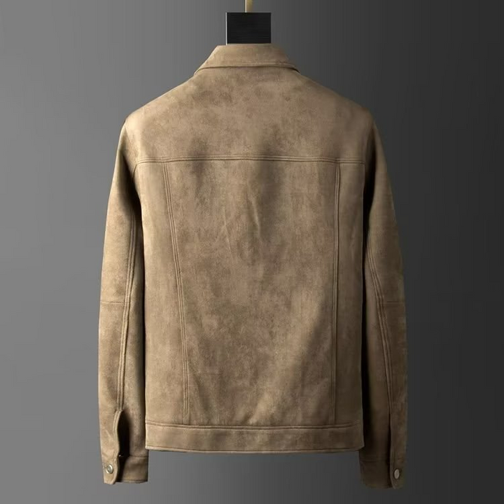 Gray Men's Clayton Utility Jacket, perfect for casual everyday layering, featuring multiple pockets.