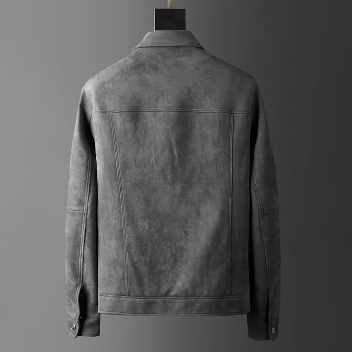 Modern Men's Clayton Utility Jacket in khaki, ideal for everyday casual wear, featuring snap pockets.