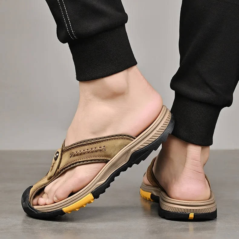 Stylish closed toe men's water sandals, non-slip, ideal for river, lake, and beach wear.