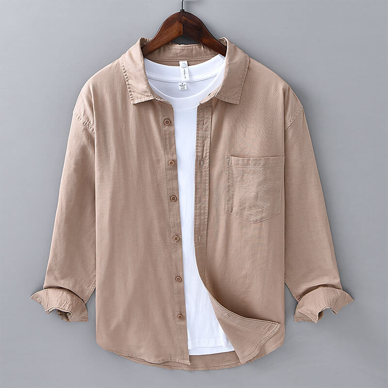 Stylish men's short sleeve coastal shirt. Ideal for casual summer days & vacation outfits.