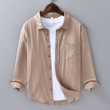 Stylish men's short sleeve coastal shirt. Ideal for casual summer days & vacation outfits.