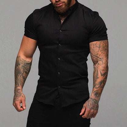 Dynamic Men's Colburn Performance Short Sleeve Shirt in an athletic fit, perfect for versatile activewear.