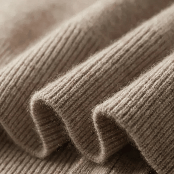 Modern men's collared knit cardigan, a comfortable zip-up outerwear piece for everyday smart fashion.