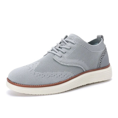 Men's sophisticated wingtip dress sneakers, designed for ultimate comfort and men's fashion.