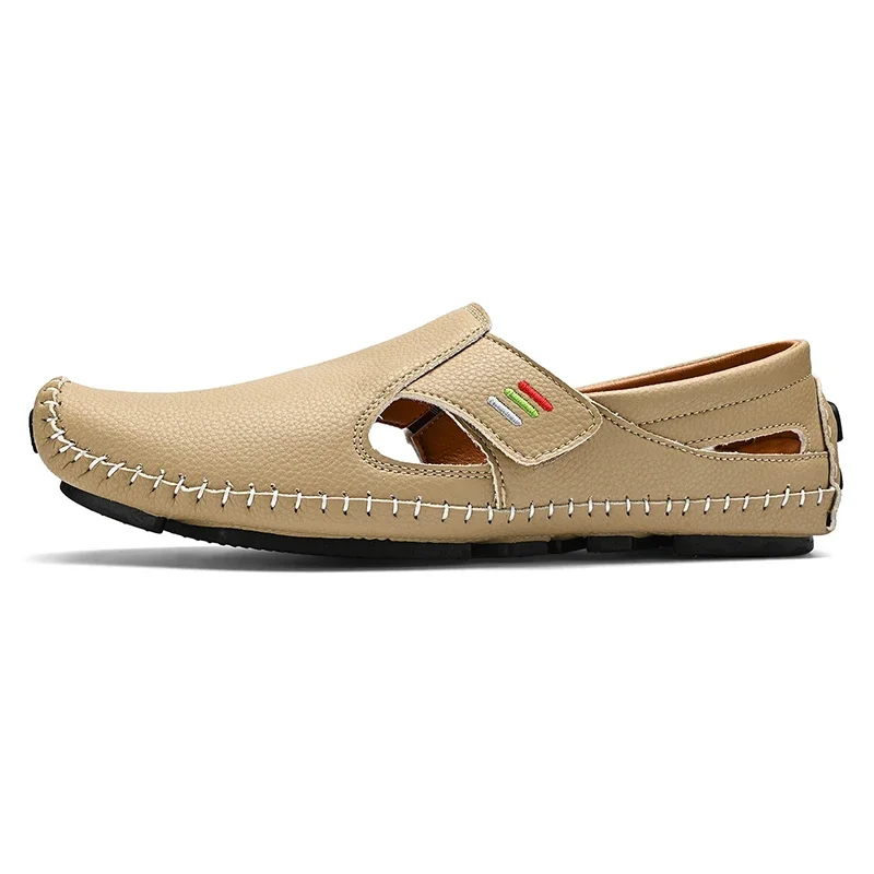 Men's open-toe walking sandals, adjustable strap, offering excellent support and comfort daily.