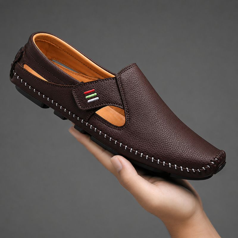 Open toe men's comfort sandals with adjustable strap, durable & perfect for casual summer outings.