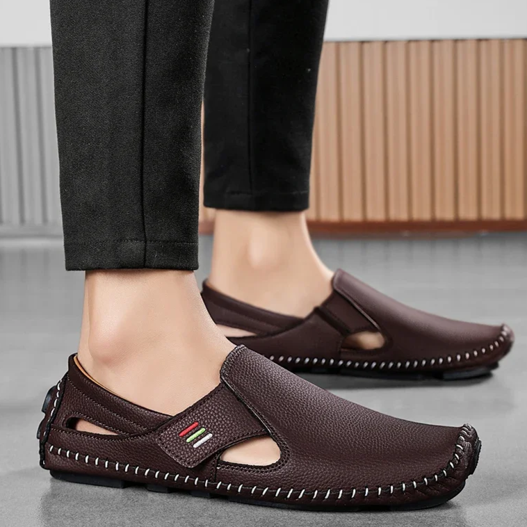 Comfortable men's casual footwear, adjustable strap, durable for vacation & daily summer wear.
