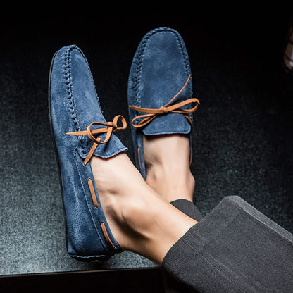 Versatile men's loafers, a comfortable slip-on shoe for spring and summer outfits.