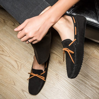Lightweight men's slip-on loafers, comfortable for summer and daily walking.
