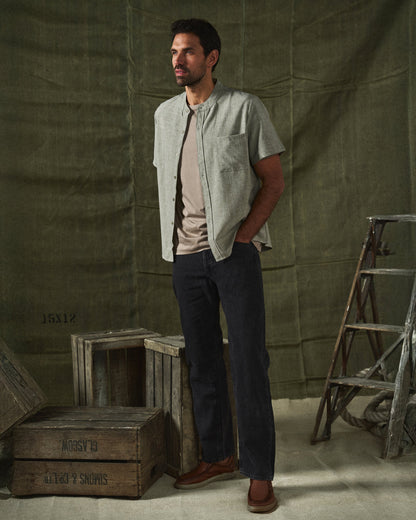 Side view of men's slip-on leather loafers, highlighting comfortable design and quality cowhide.