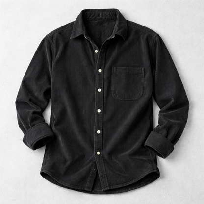 Casual men's long sleeve ribbed top, ideal for layering. Features a relaxed fit and comfortable fabric for fall.