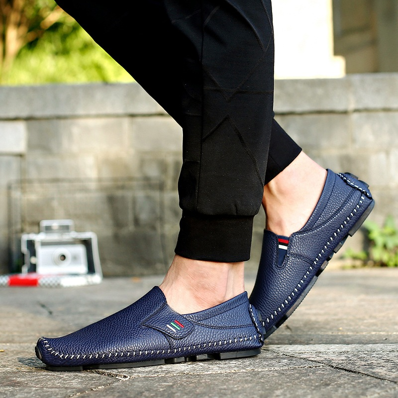 Classic hand-stitched men's loafers for a sophisticated look & durable comfort.