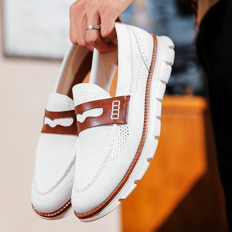Men's dress casual loafers with easy slip-on design, ultimate comfort for daily wear.