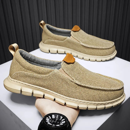 Easy wear men's slip-on shoes. Comfortable & lightweight casual footwear, perfect for everyday walking & versatility.