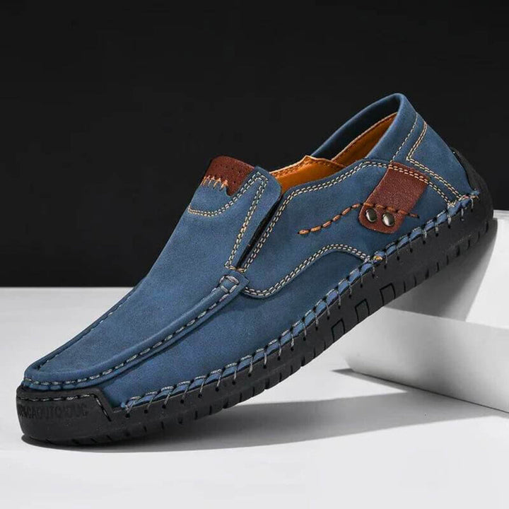 Casual men's slip-on footwear offering arch support & comfort for easy, everyday wear & fashion.