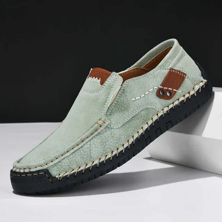 Stylish men's slip-on shoes with arch support, providing ultimate comfort for casual fashion and daily walking.