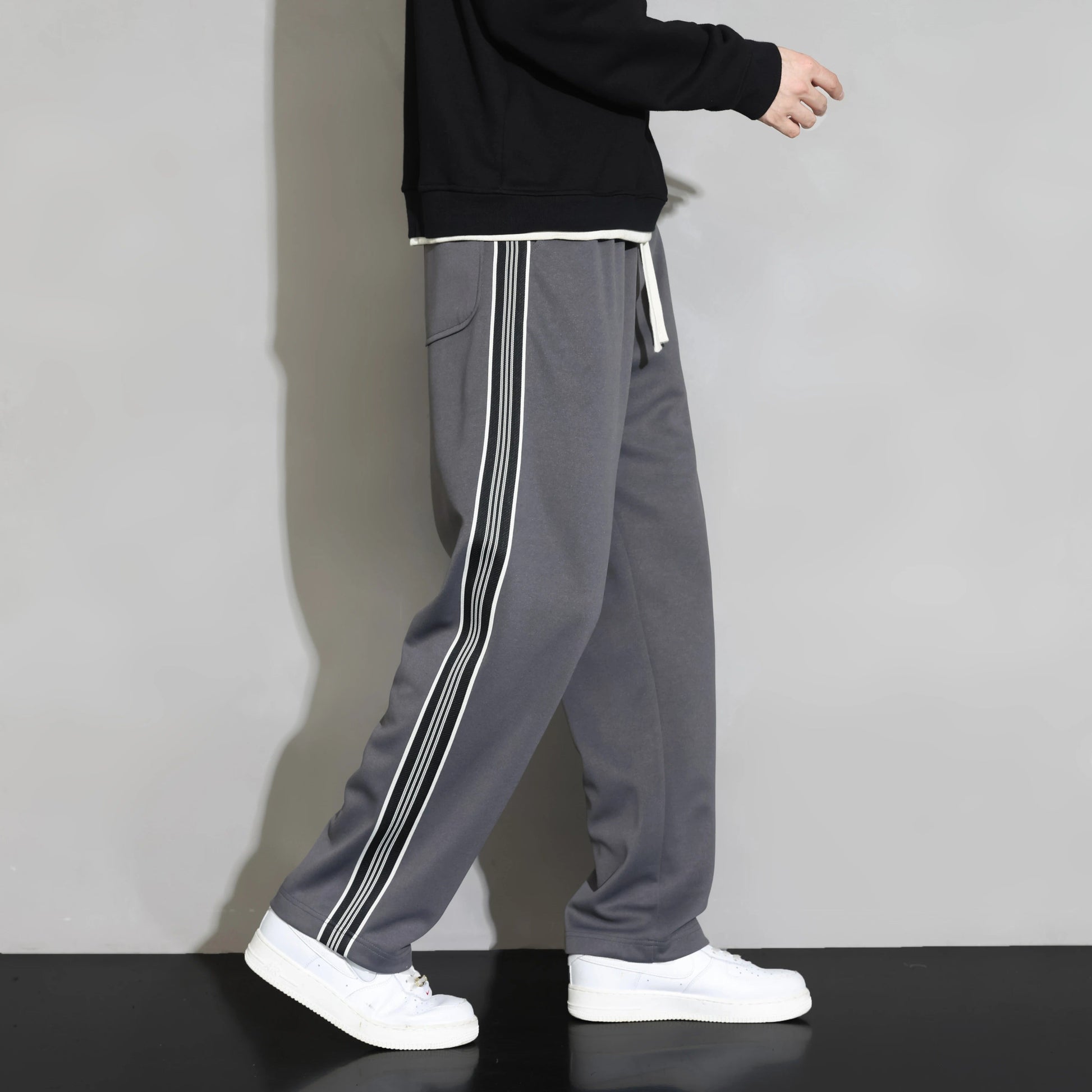 Soft striped men's joggers, designed for ultimate comfort & casual style. Ideal activewear & loungewear.