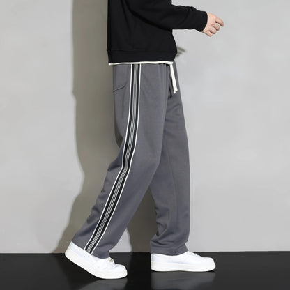 Soft striped men's joggers, designed for ultimate comfort & casual style. Ideal activewear & loungewear.