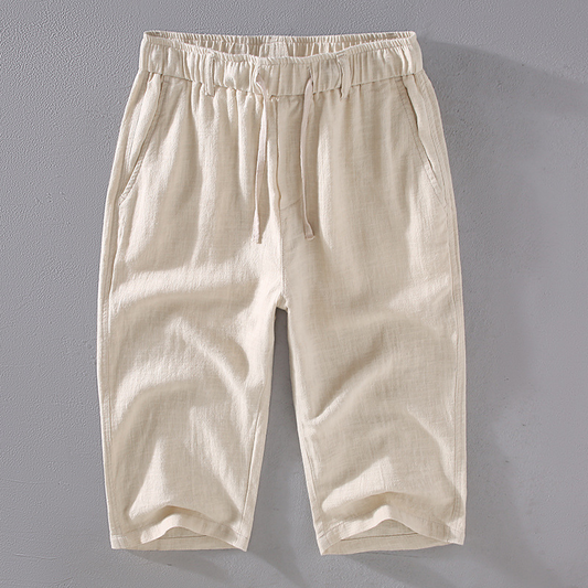 Men's comfortable summer drawstring shorts, perfect for casual everyday wear and warm weather.