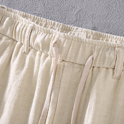 Everyday wear men's comfort shorts with drawstring, ideal for summer relaxation & casual style.