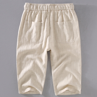 Relaxed fit men's comfort shorts with drawstring, ideal for summer activities and beach days.