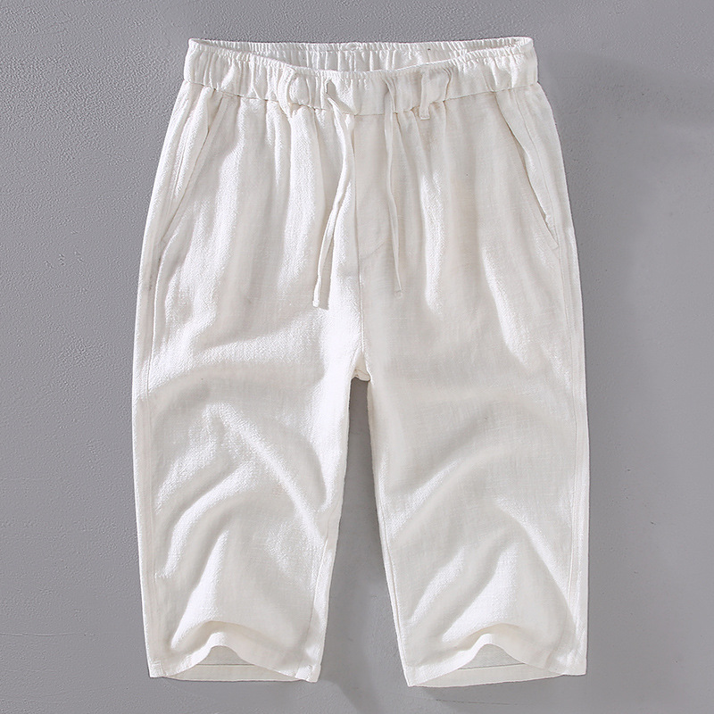 Soft, breathable men's summer shorts with drawstring, offering a relaxed fit for ultimate comfort.