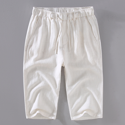 Soft, breathable men's summer shorts with drawstring, offering a relaxed fit for ultimate comfort.