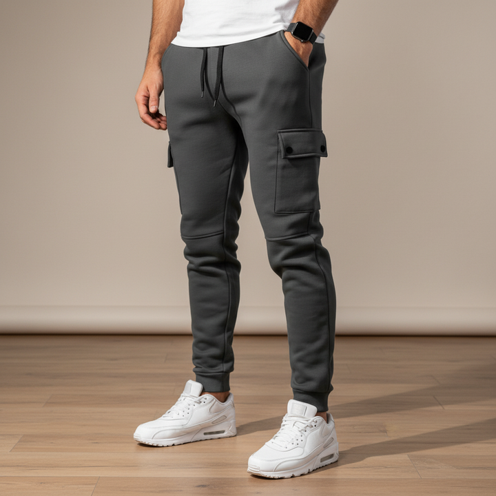 Men's comfy cropped joggers with pocket, perfect casual wear, lounging, & summer style.