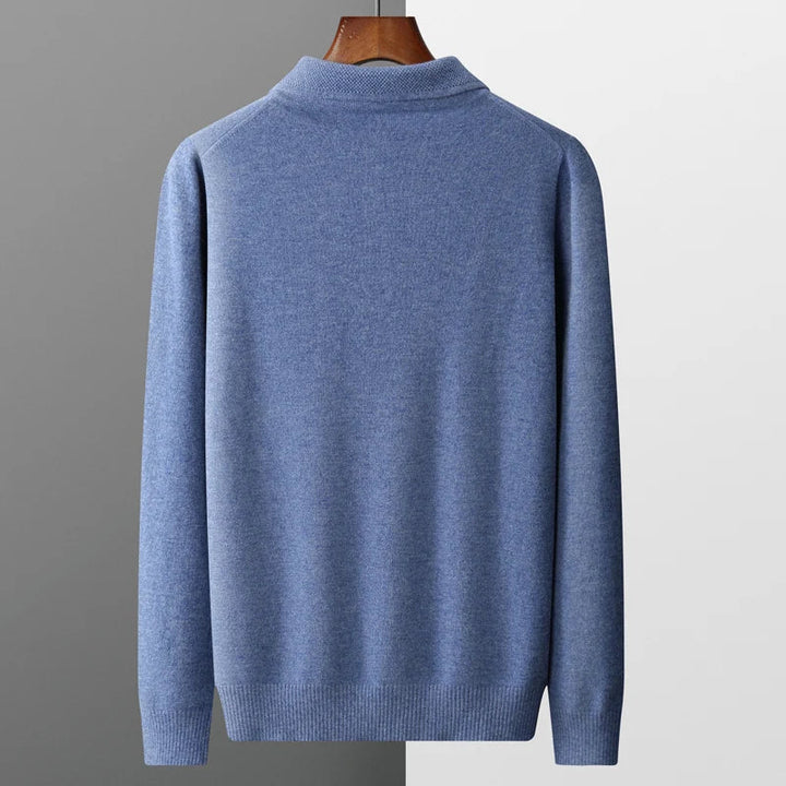 Smart casual men's polo. Comfortable, versatile, and elegant for everyday business and casual occasions.