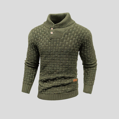 Warm & cozy knit men's pullover sweater. Perfect long sleeve comfort for casual wear and winter fashion.