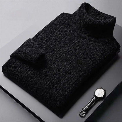 Soft Oslo roll neck sweater for men, an essential and warm knitwear piece for cozy daily style.
