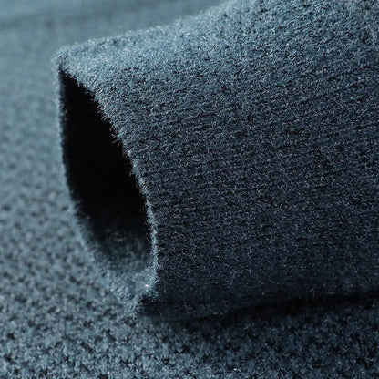 Comfortable men's textured knit sweater. Long sleeve pullover, ideal for cozy casual spring & fall wear.