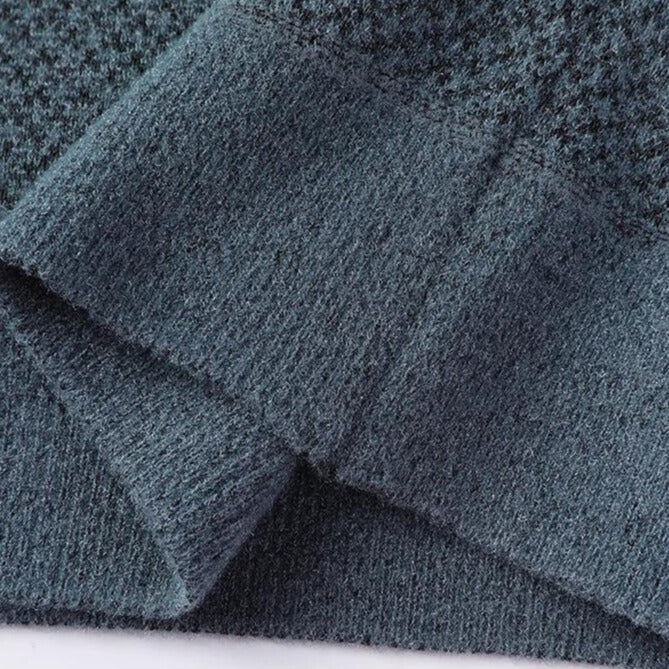 Fall & winter men's textured knit sweater. Cozy long sleeve pullover, great for versatile layering.
