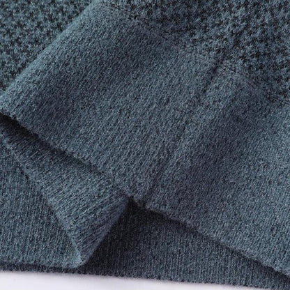 Fall & winter men's textured knit sweater. Cozy long sleeve pullover, great for versatile layering.