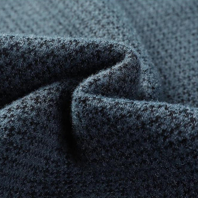 Classic men's textured knit pullover. Long sleeve, cozy & versatile for everyday fall & winter style.