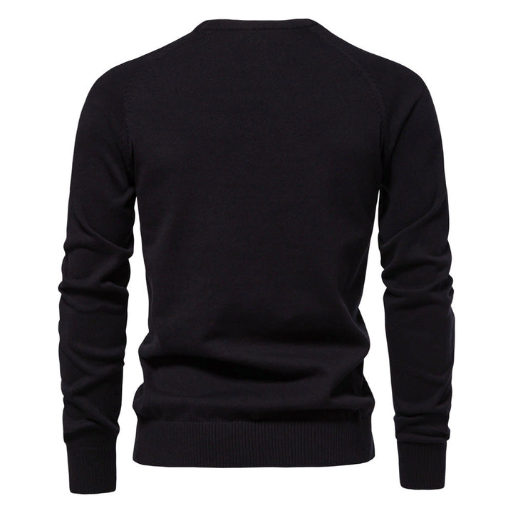 Men's cozy waffle knit sweater, ideal for everyday effortless style.