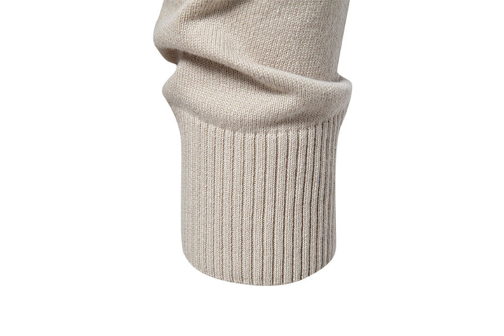 Men's long sleeve waffle knit crewneck, perfect for cozy casual fashion.