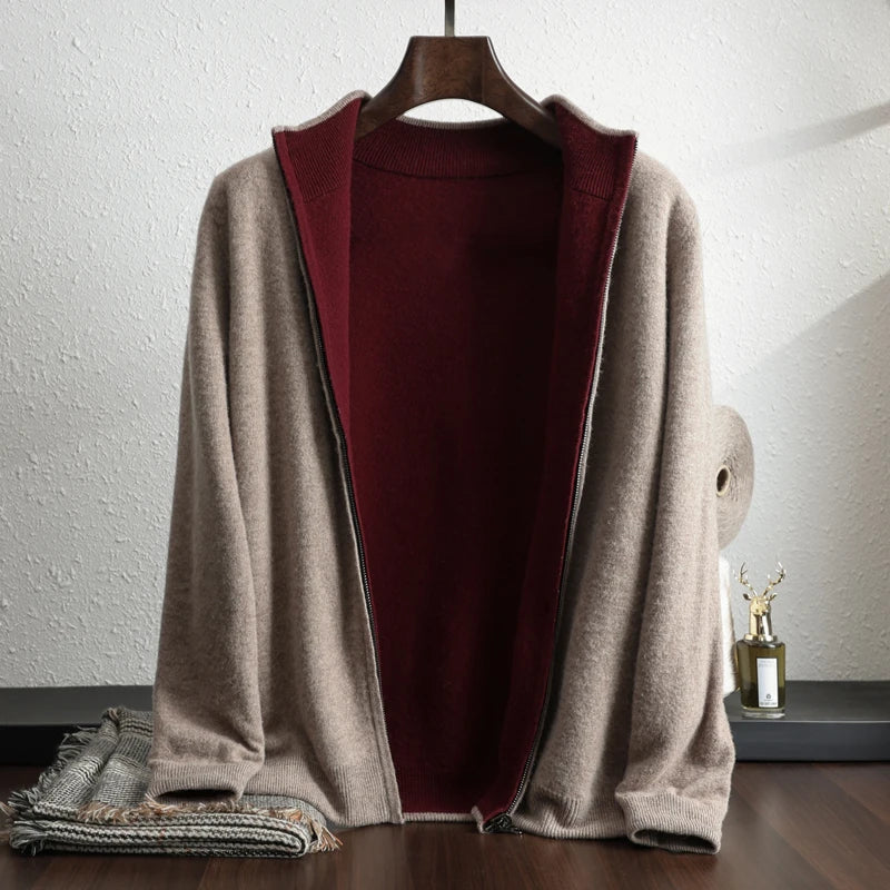 Stylish men's casual winter jacket, a cozy layer for everyday wear. Warm outerwear for cold weather fashion.
