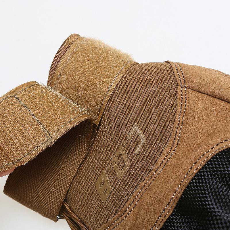 CQB men's tactical gloves in action, providing protection for hiking and outdoor adventures