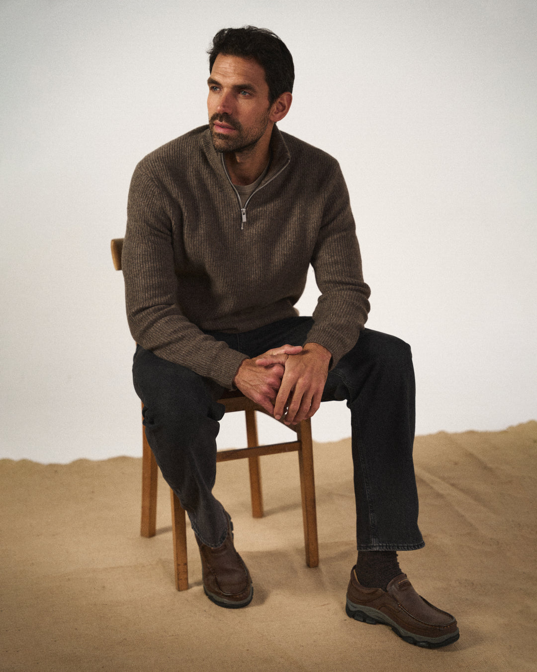 Brown Men's Dakota loafers, comfortable slip-on shoes with durable, classic style for everyday wear.
